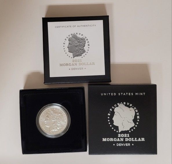 2021 D Morgan Silver Dollar Denver w/Box and COA