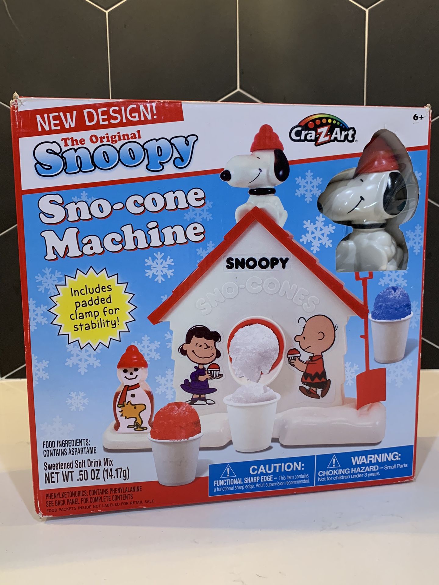 The Original Snoopy Snow Cone Sno-Cone Machine Maker Peanuts Classic
