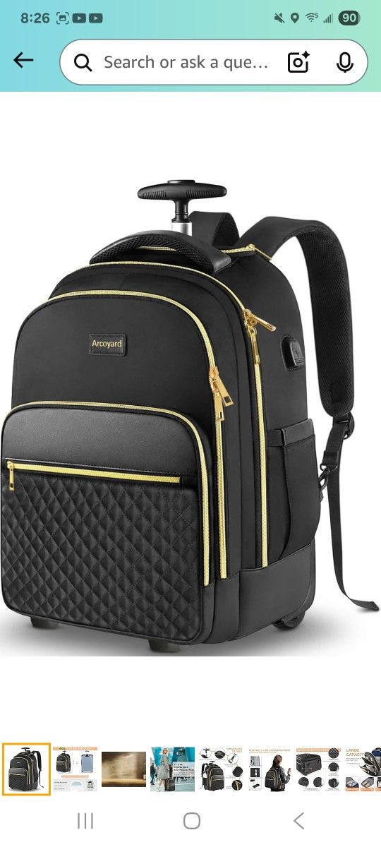 Arcoyard Rolling Backpack