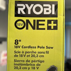 RYOBI ONE+ 18V 8 in. Cordless Battery Chainsaw (Tool Only)