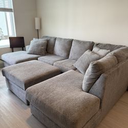 Grey Sectional Couch/Sofa OBO