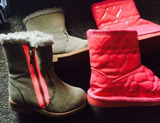 Baby girl boots! 2 pairs. 5/6