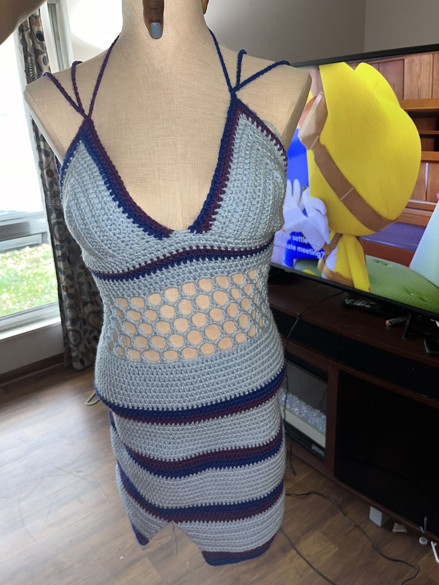 Handmade crochet dress
