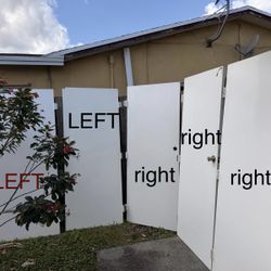 32” x 80”, SEMI SOLID INTERIOR DOORS, Plain w/ Door Knobs & Hinges, White, (5) Available 