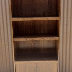 Brown Shelf, Wood Print Vinyl.