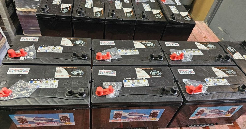 New battery of the group-27M with 1000ca, 1 year warranty 