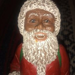 Extremely Rare Martha Holcombe Signed Black Santa 