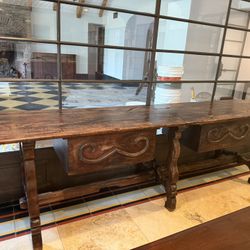 Vintage Scrolled Console Table