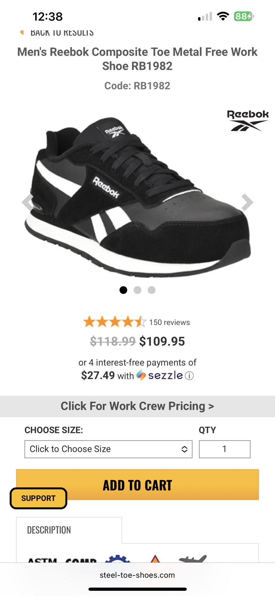 Reebok Shoes For Work
