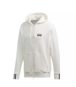 Adidas Men Vocal Full-Zip Jacket Hoodie White