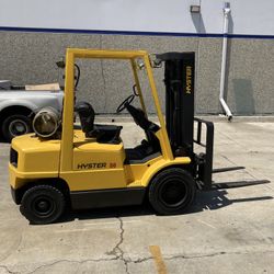 Hyster Forklift 5000 LB CAP H50XM SOLID PNEUMATIC TIRES 