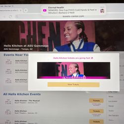 Sat, May 2nd “Hell’s Kitchen” 2 tickets at Gammage