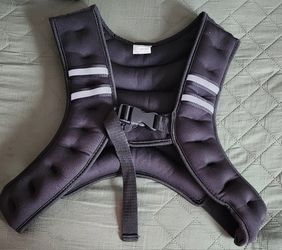 Tone Fitness Neoprene Weighted Vest, 12 Pounds, Black