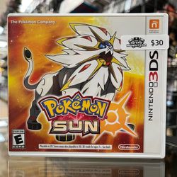 Pokémon Sun (Nintendo 3DS, 2016) Authentic Complete Tested CIB