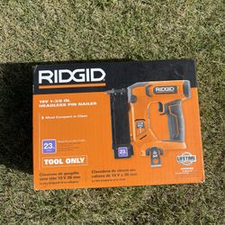 RIDGID 18V Cordless 23-Gauge 1-3/8 in. Headless Pin Nailer (Tool Only) R09898B