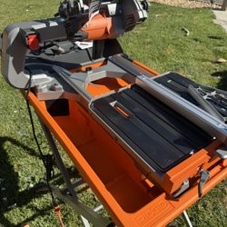 RIDGID 12 Amp 8 in. Blade Corded Wet Tile Saw with Extended Rip