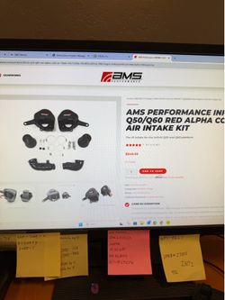 Q50/Q60 AMS Red Alpha Cold Air Intake