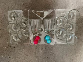 Shot Glass Set with Plastic Balls
