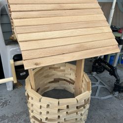 Custom Made Wood Wishing Wells