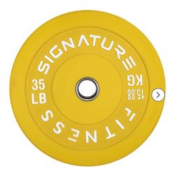 35 Lb Bumper Plate Set (70lb Total) Brand New 