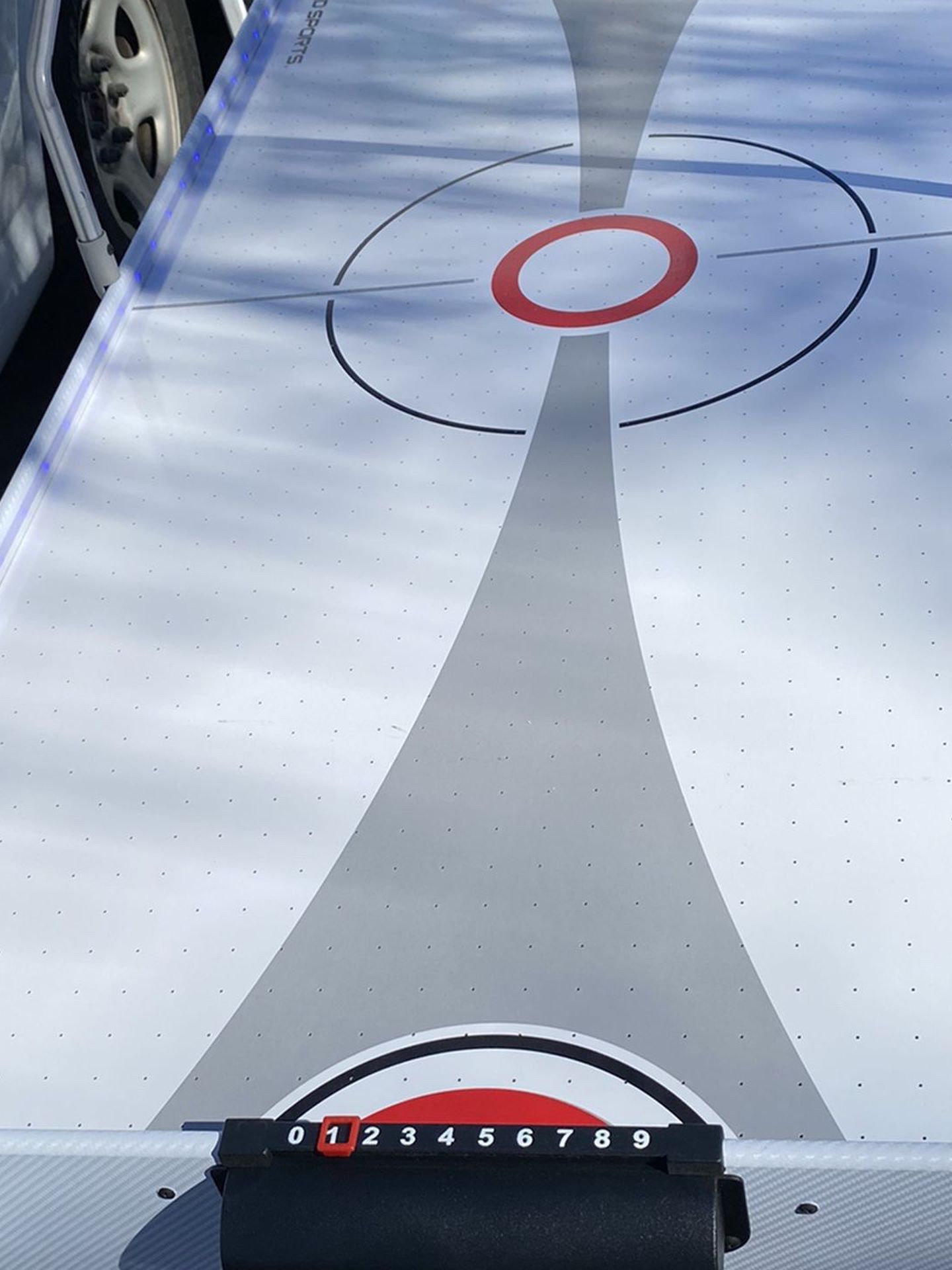 60" Air Powered Hockey Table with Overhead LED Electronic Scorer