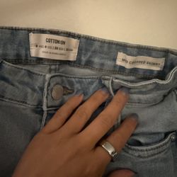Distressed jeans