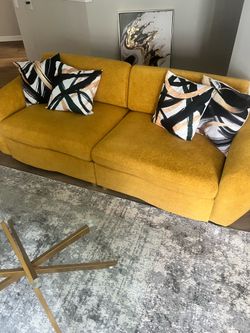 Yellow couch