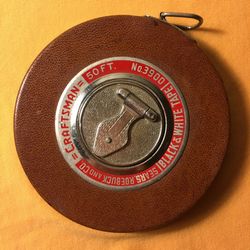 Vintage BLACK & WHITE Craftsman Sears Roebuck No.3900 50ft. TAPE