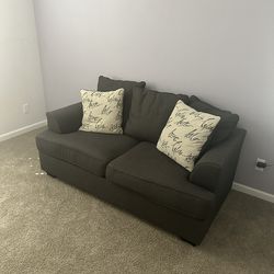 Sofa / Loveseat - Heather Gray/Blue