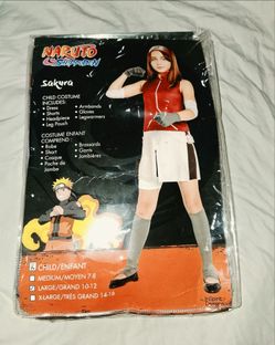 Sakura Childrens Halloween Costume Naruto Shippuden  NEW
