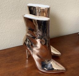 Gold Stilettos Boots