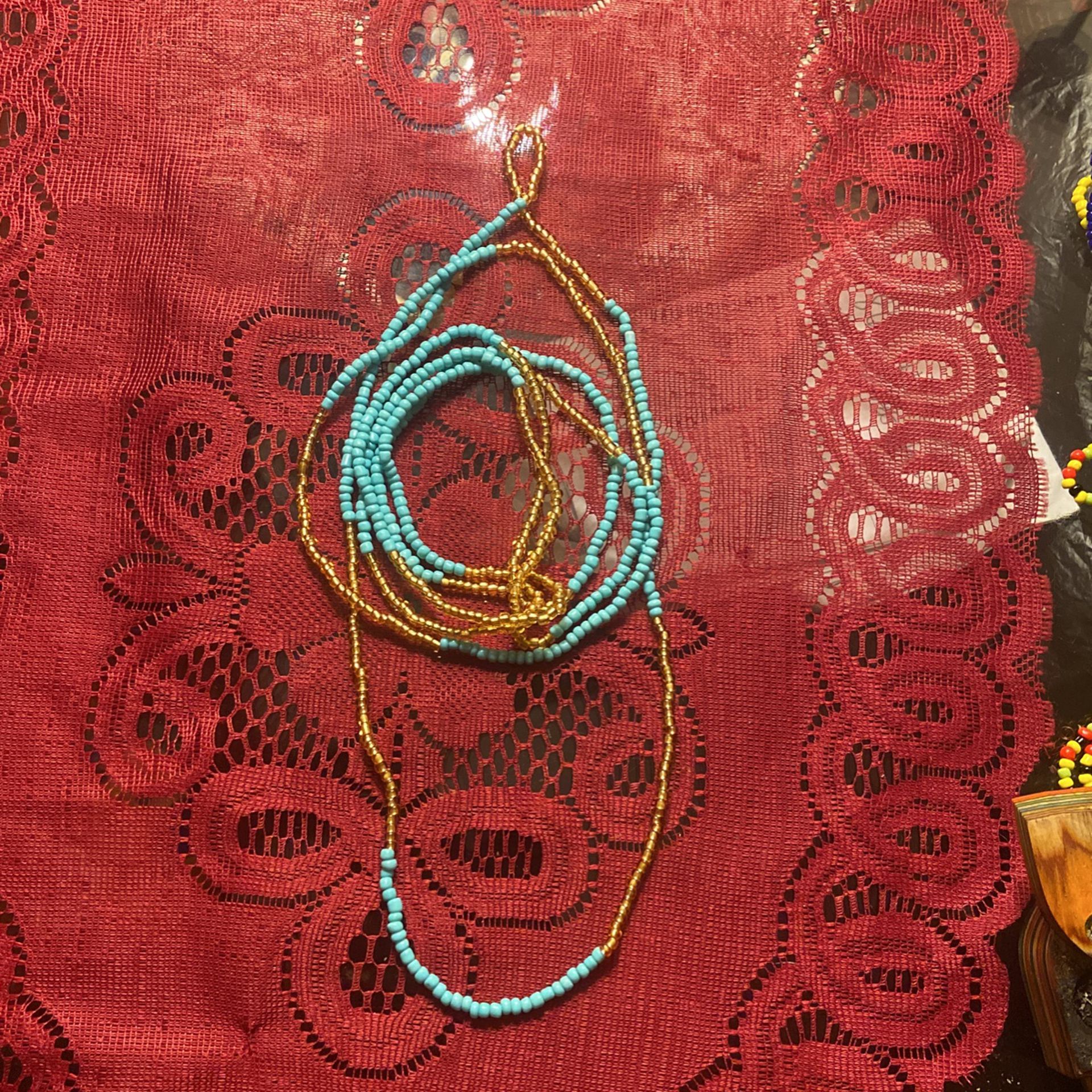 Turquoise Waist Beads/bracelet 