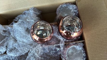 Tea light candle holder party supplies rose gold new