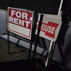 Lot Of Real Estate Yard Signs