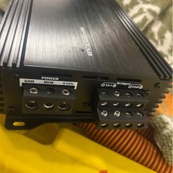 2 12” Subs In Box W/ Amp