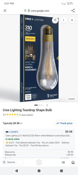 Cree Lighting. Tear drop style