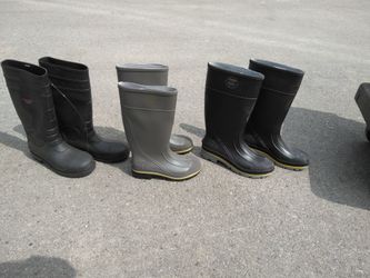 Rubber Steel Toe Boots. Read Details