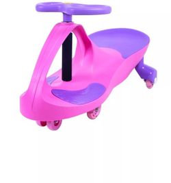 Joybay Bubblegum & Lilac Premium LED-Wheel Swing Car Ride on Toy
