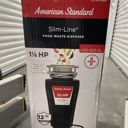 American standard slimline garbage disposal - brand new In Box