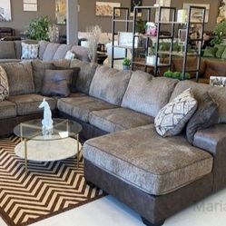 Abalone 3 PIECES SECTIONAL COUCH SAME DAY DELIVERY By ASHLEY 
