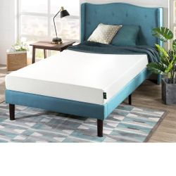 Zinus 6 Inch Green Tea Memory Foam Mattress / CertiPUR-US Certified / Bed-in-a-Box / Pressure Relieving, Twin, White