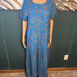 Blue Floral Dress 