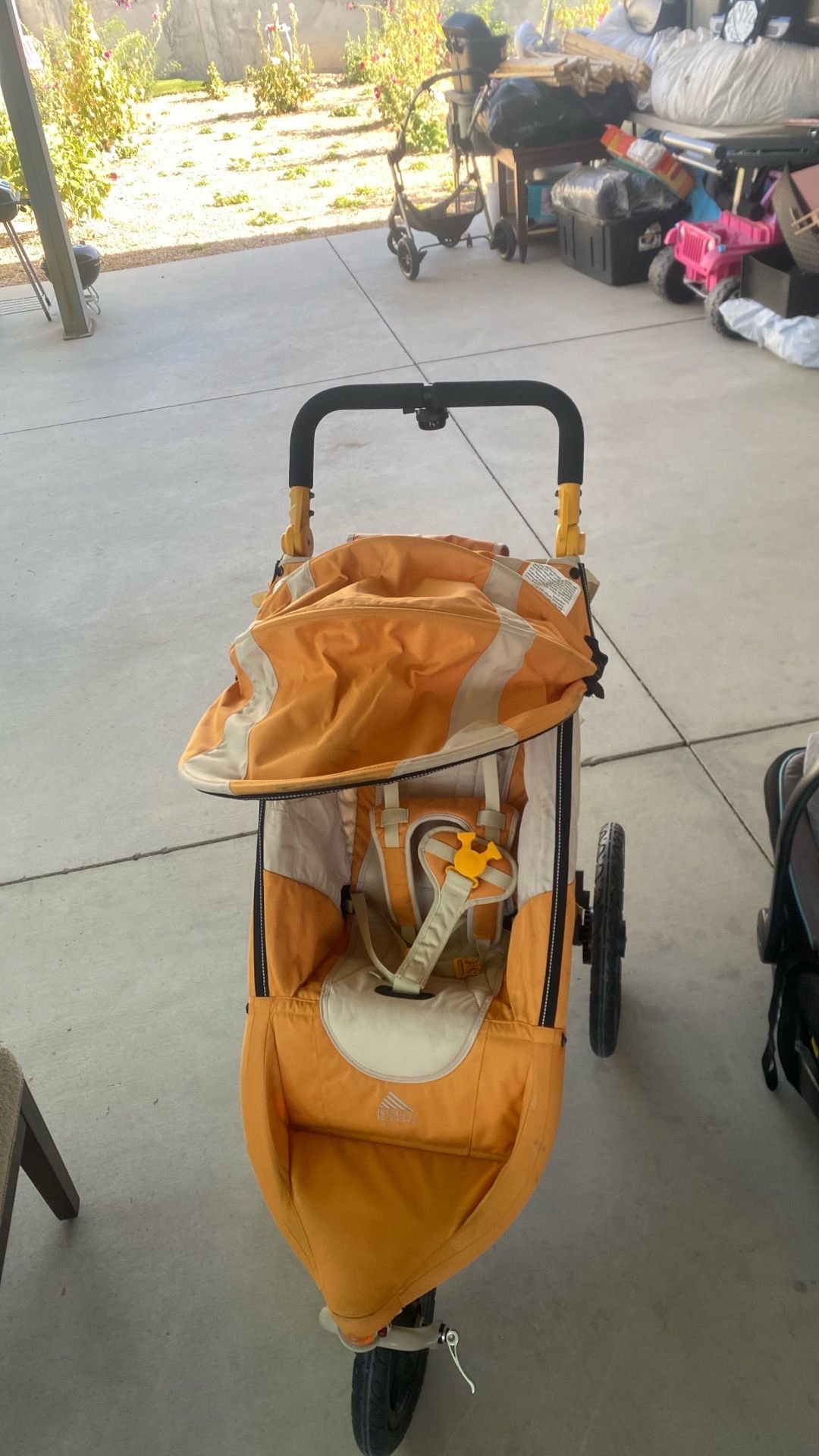 Baby stroller.