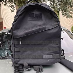 Highland Tactical Military Bag Black Heavy Duty