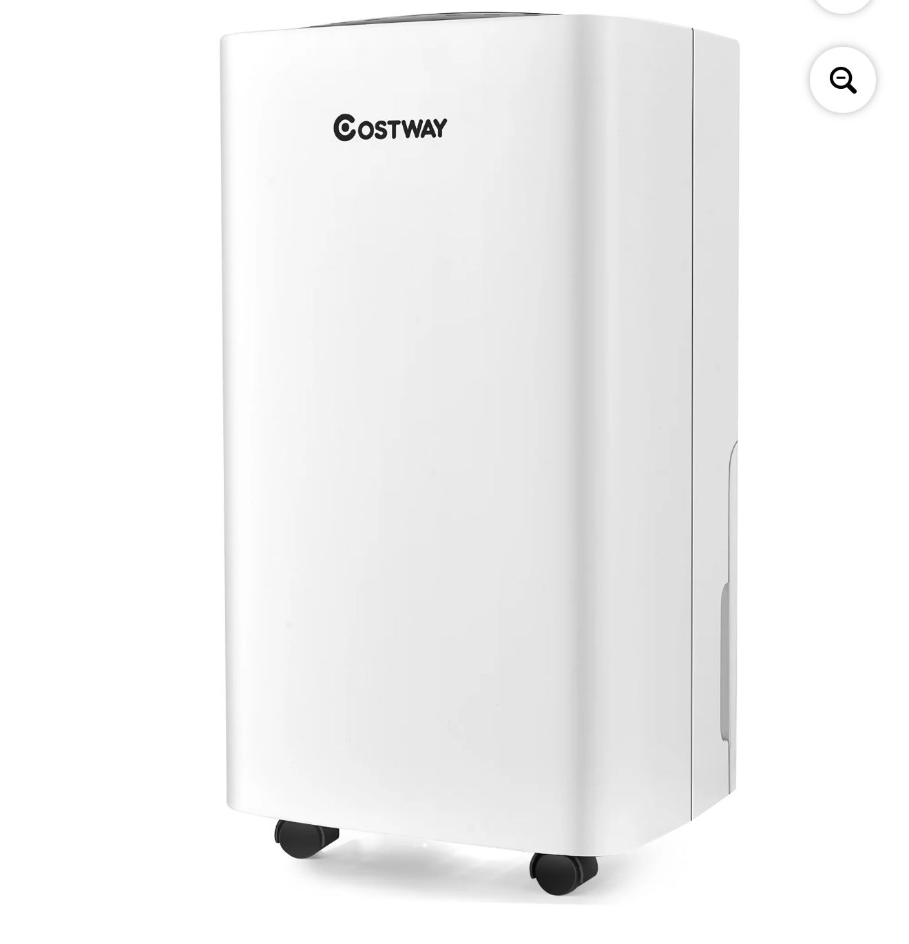 Costway 30-Pint Portable Dehumidifier 1,500 Sq. ft Coverage Area