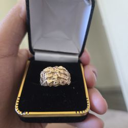 10k Nugget Ring
