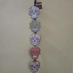 Day Of The Dead Sugar Skulls Hanging Decor