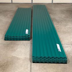 New 26" Wide Corrugated Roof Panels - Green