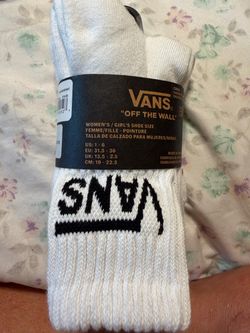 Girl / woman white crew socks 1-6 nwt 3 pk nwt