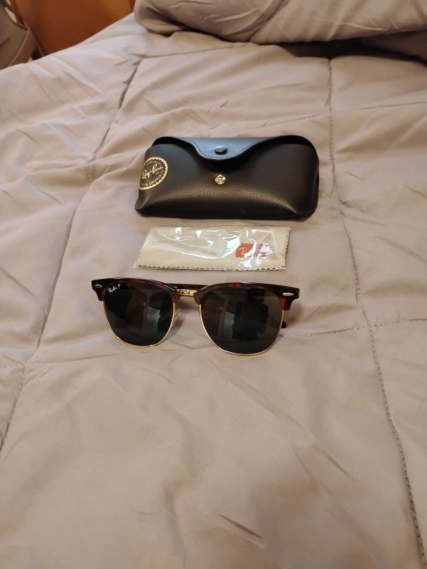 Brand New Ray-Ban Polarized Clubmaster Sunglasses
